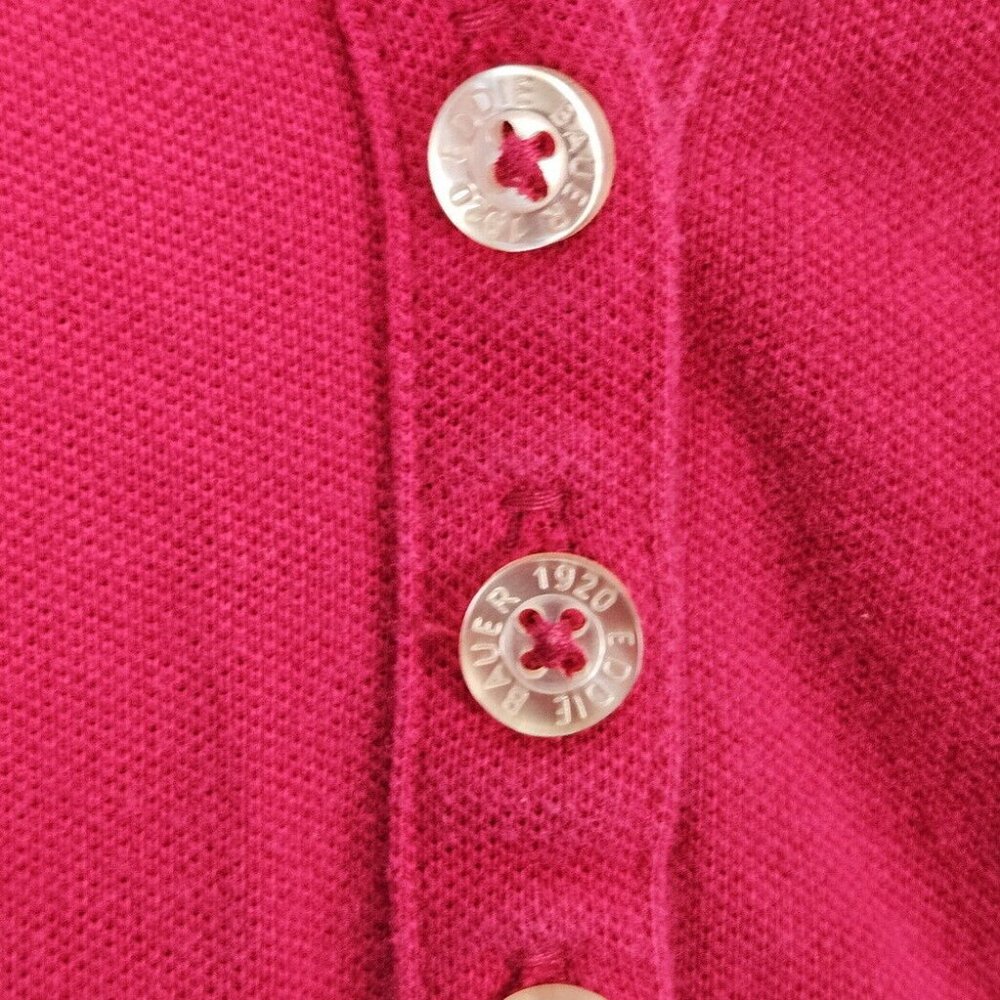 Eddie Bauer Polo Shirt Embroidered Logo Short Sleeve Collared Women's Sz XL Pink - Picture 7 of 10